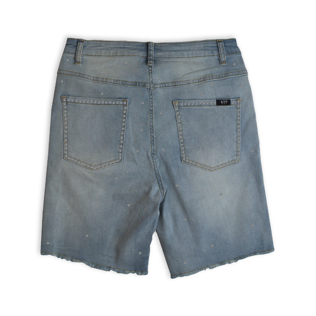 Riot Blue Rhinestone Jorts