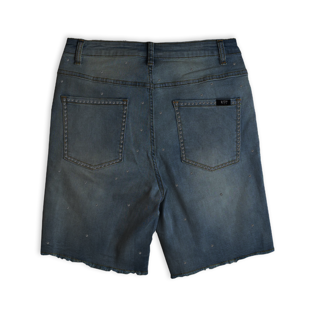 Riot Dark Wash Rhinestone Jorts