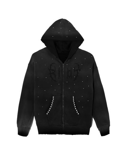 Riot Blackout Faded Hoodie