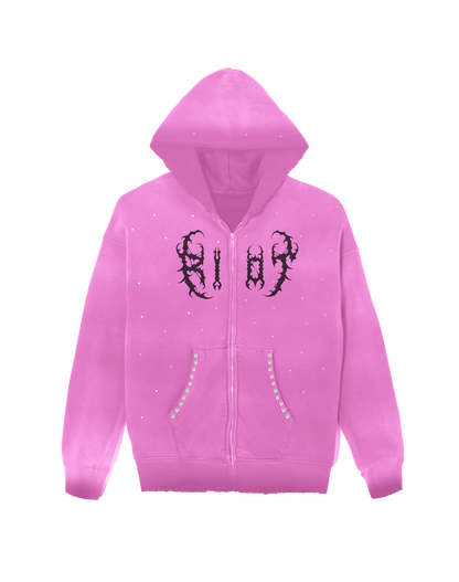 Riot Pink Faded Hoodie