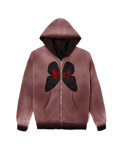 Riot Burnt Red "Butterfly" Hoodie