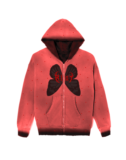 Riot Bright Red "Butterfly" Hoodie